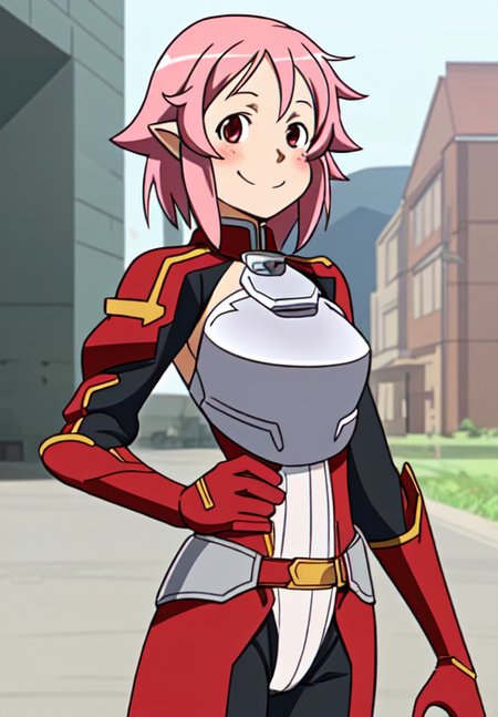 <lora:swordartonline_pack-000003:0.6>,SAO-Lisbeth,solo,smile