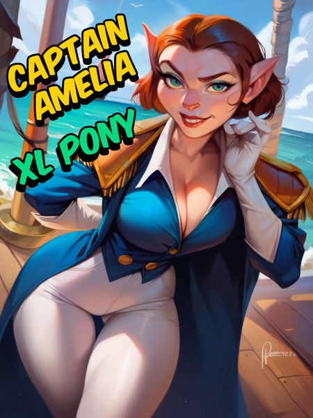Captain Amelia (Treasure Planet) - SD 1.5 | XL PONY - Disney By YeiyeiArt
