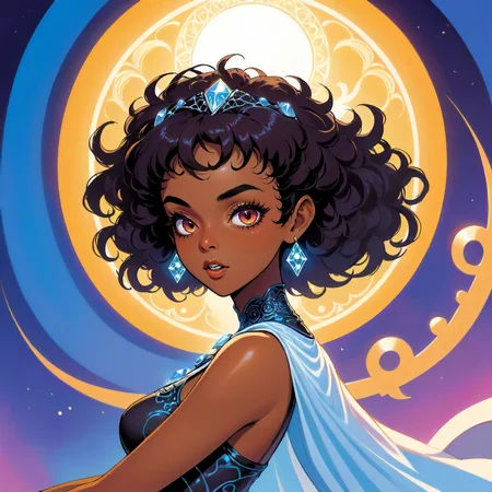 D&D style portrait, fantasy, <lora:Zahara_10:1> Zahara is a beautiful adult black woman, digital art, thin Female Undead, relaxing pose, soft light, by Bruce Pennington, detailed face, dynamic action, grand illumination, exquisite color, set logical ambient background, surreal, winning, intricate detail