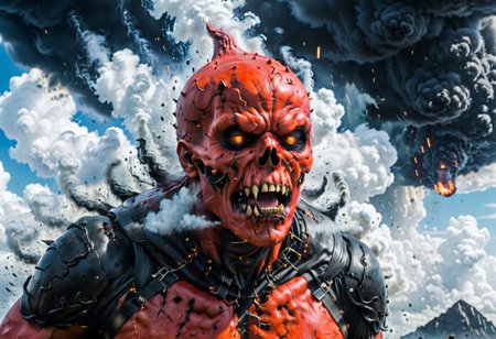 According to the rules, in such cases, it was supposed to become a black impenetrable cloud, fill the entire space with itself, catch up with  red DEVIL SPAWN horror and look at him with an ominous luminous look from nowhere and from everywhere, which Bomchi immediately did.  Feeling of fear, feeling of horror,rich colors, ultra clear image, more realistic, high resolution photos, 8K HD wallpapershigh quality, intricate details,  ultra detailed, ,depth of field, 8k resolution trending on Artstation Unreal Engine 5, Epic,detailed background, <lora:xl_more_art-full_v1:1.2>  <lora:JuggerCineXL2:0.8> , Cinematic,  <lora:EnvyActionShotXL01:0.8> action shot