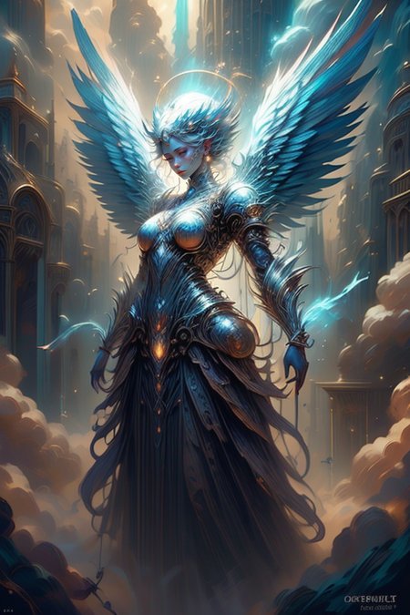 ethereal fantasy concept art of  archangel,at distance,cowboy shot,(divinity:1.3) (rich, royal, lot of jeweler:1.3),(by Artist Andre-Charles Boulle:1.3),<lora:Concept_-_Hella-sthetic_v2:0.7>,<lora:wrenchsfantasy:0.7>,wrenchsfantasy,fantasy,glowing,glowing eyes,<lora:AngelicAI:0.7>,angelicai,<lora:EnvyCelestial01-sd15:0.7>, celestial,angel,goddess,holy,saint,, intricate, elegant, highly detailed, symmetry, magical atmosphere, sharp focus, majestic, very coherent, radiant, advanced, cinematic, artistic, fine detail, winning, beautiful, stunning, dramatic light, designed, rich deep colors, perfect professional background, ambient, tailored set composition  . magnificent, celestial, ethereal, painterly, epic, majestic, magical, fantasy art, cover art, dreamy