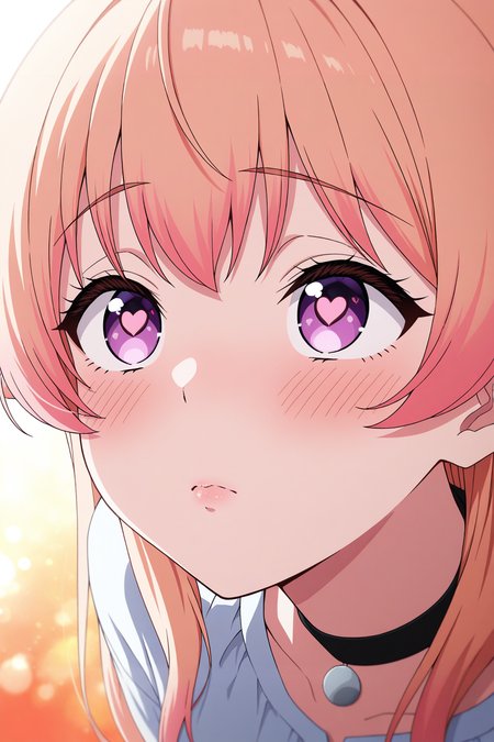 masterpiece, best quality, newest, absurdres, highres,
looking up, heart eyes, glossy lips, light breeze, warm light across face, shy, color splash background,
<lora:il_contrast_slider_d1 (Ð¦ÐÐÐ¢ ÐÐÐ Ð¢ÐÐÐÐ):-0.8>
 <lora:Nico Wakatsuki:0.8> nico_wakatsuki, 1girl,