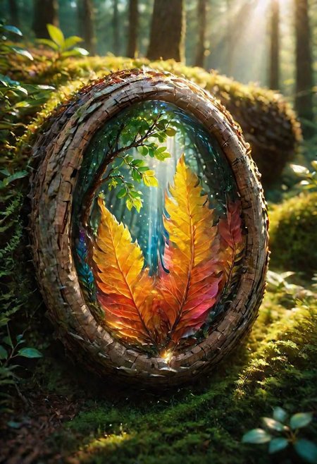 onoff, a photo of a (beautiful:1.7) Tr na ng, colorful, glowing, ultra detailed, well defined bark and leaves masterpiece <lora:onoff4:1>