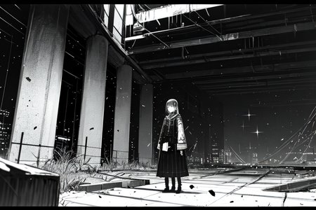 highly insanely detailed, masterpiece, top quality, best quality, highres, 4k, 8k, RAW photo, (very aesthetic, beautiful and aesthetic),  
tsutomu nihei,nihei_tsutomu,blame!,blame gakuen!,abara,TNstyle,sidonia_no_kishi,cables,tubes,industrial pipes,dome,letterboxed,light particles,drainpipe,ventilation fan,ventilation shaft,bones,fence,star \(sky\),starry sky,tentacles,air conditioner,toha heavy industries,concrete walls,metal walls,lantern,buildings,smoke,bridge,walkway,dark sky,black sky,machinery,wire, 
<lora:ABARA:0.3>, 
(1girl:1.3), 
solo focus, 
prison cell,a colorful background,(colored confetti background,gradient background,colour sequence background),âââ