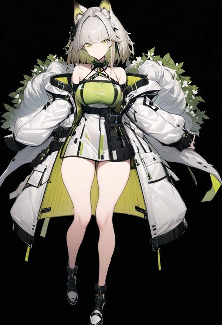masterpiece, best quality, ultra-detailed, beautiful, nai3, 1girl, solo, full_body, tachi-e, 
kal'tsit_\(arknights\),