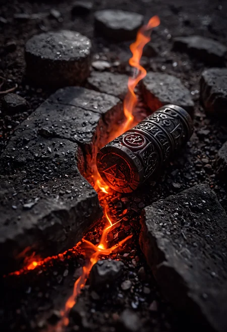 __Camera Views/cameraView/tilt-shift shot__
__200+ (NSFW and SFW)/background/infernal palace__
A precariously balanced shot of the (One Ring:1.3)++, resting on a cracked stone surface. The ring itself appears ancient and worn, its surface etched with barely visible ((<lora:aidmaLightPainting-v0.1:0.5> Light Painting glowing Elvish runes)). Deep shadows cling to its form, hinting at the immense power and corruption it holds. A faint, ((__200+ (NSFW and SFW)/color/Blood Red__ glow)) emanates from within the crack, casting an (__cornf-horror-scene/lighting__ ominous red lightor-scene/lighting/ominous red light__) on the surrounding dust and debris. Intricate details, dark fantasy, muted colors, high resolution, best quality, power, corruption, temptation, ominous, chilling, detailed, dramatic lighting, ((extreme close-up on the glowing runes:1.3)), shallow depth of field, hyperrealistic, texture, __200+ (NSFW and SFW)/detail/Imperceptible detail__.
__200+ (NSFW and SFW)/camera/Canon EOS 5D Mark IV DSLR Camera__, (masterpiece, award winning artwork) many details, extreme detailed, full of details, Wide range of colors, high Dynamic <lora:add-detail-xl:1> <lora:WildcardX-XL-Detail-Enhancer:0.9> <lora:aidma-Image Upgrader-v0.1:1> <lora:SDXLFaeTastic2400:0.085> <lora:MJ52:0.185> <lora:sinfully_stylish_SDKL:0.11> <lora:casting shadow style v2:0.1> <lora:CinematicStyle_v1:0.42> casting shadow style, cucoloris patterned illumination