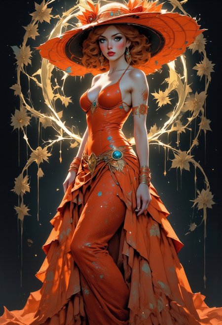 1920s style clothing , imaginatively 20's stylized dress, super hat, bonnet, magical, alluring, sultry, full-length, female-body, hazel-eyes, 
Clothed gown 
Turn me around
Break me down
I need you to take me right back to the beginning
Sweet, innocent child at peace
Down a vermillion street
Heard a familiar greeting
So every other day, signs of a dangerous change
All of my tangerine rays
Frozen in moments of grieving
Your silent touch awakes
A chemical cleanse in my brain
The pain
I wish it was fading away
FiadhRose01