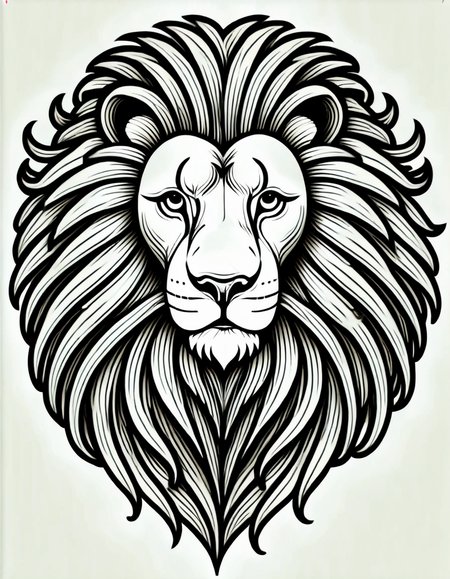 lineartlora, lion