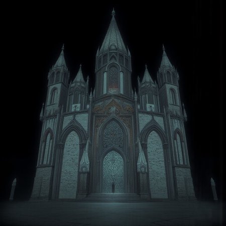A Medieval castle with elderscrolls inspired aestetics and legend of zelda
Set against a solid dark black color background to emphasize its unsettling unnatural form that emphasizes its silhouette. The medium is not a traditional painting or illustrative medium like watercolor or ink but rather a digital 3D rendering.
MikeFranchinastyle, d4artstyle, d4concept, , bbstyle,, horror theme,, zbrush, ZBClay model of a gray sculpture, 1990's, 1990's style