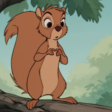 score_9, score_8_up, score_7_up, score_6_up, score_5_up, score_4_up, source_furry, squirrelArthur, feral, male, squirrel, brown fur, squirrel tail, standing, in a tree,