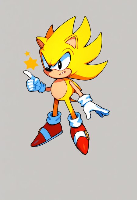 Classic Super Sonic (Sonic The Hedgehog)