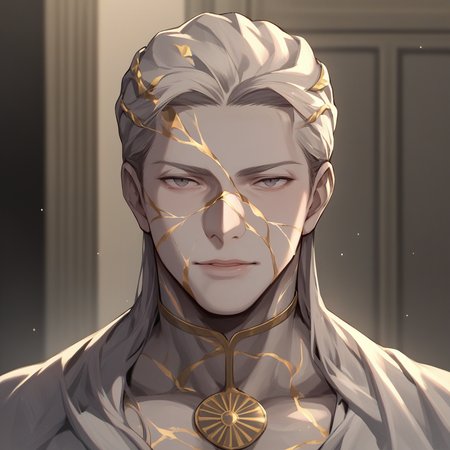 score_9,score_8_up,score_7_up,score_6_up,source_anime,rating_questionable,solo, 1boy, marble statue <lora:Kintsugi:0.8> kintsugi, crack, zPDXL2,