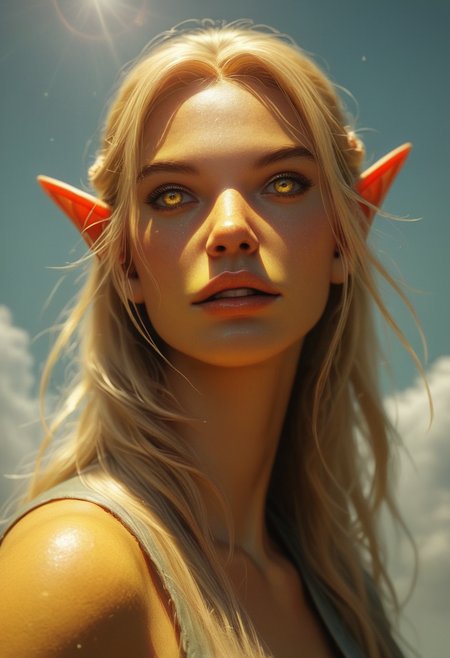 score_9, score_8_up, score_8_up, layering, ultra detailed, (ultra wide angle shot:0.65), shallow depth of field, smooth skin texture, alluring curves, tasteful sensuality, softcore, 1girl, a gorgeous high elf mage, altmer, (alien yellow skin), (alien golden skin), long blonde hair, magical elf very large yellow eyes, smiling, tall, slender, sunlight, yellow glow, fog, hazy, bright, <lora:RELSM_v1:0.55>, <lora:3th3r34lXLP:0.4> 3th3r34l, ethereal, photo, painting, light rays, in cloud, <lora:1dkXLP:0.30> 1dk,  <lora:d3t41l3dXLP:0.30> d3t41l3d, <lora:EdobESO_XL_v1.0:0.95>, high elf, skyrim altmer, <lora:fantasy_world_pony:0.7>