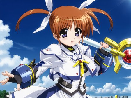 detailed background, shiny skin, posing,
<lora:nanoha.pony:1.0>,
nanoha, 
large breasts,