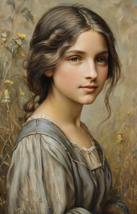 masterpiece,best quality,<lora:tbh136-sdxl:0.85>,portrait of  Mona Lisa,illustration,style of Helen Allingham,