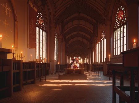 score_9, score_8_up, score_7_up, score_6_up, [score_5_up::0.5], [score_4_up::0.3],
source_anime,1girl, hakurei reimu, touhou, 
indoors, church, temple, candle, candlestand,  ((donation box)), 
brown hair, red eyes, surprised, 
 <lora:youForgotToTakeYourPills_v2:0.9> animeirl, 
<lora:Worldly_XL:0.9>, 
<lora:Pony_DetailV2.0:1>