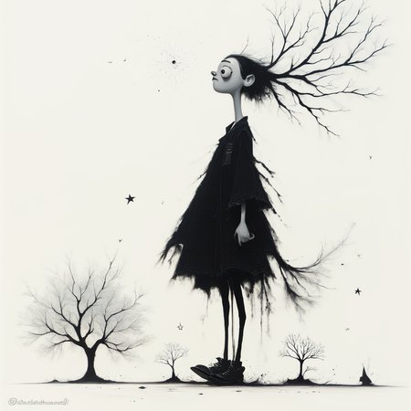 score_9, score_8_up, score_7_up, score_6_up, scribble, A minimalist ink drawing of a lone tree stood starkly against a white background. The simple, clean lines conveyed a sense of elegance and simplicity, while the stark contrast between the black ink and white paper gave the drawing a powerful impact., highly detailed <lora:ponys-dream:.9>