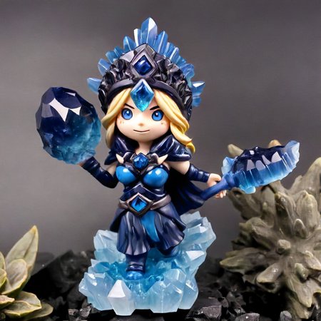 CrystalMaiden made out of obsidian <lora:Obsidian SDXL:1>   <lora:CrystalMaiden:1>