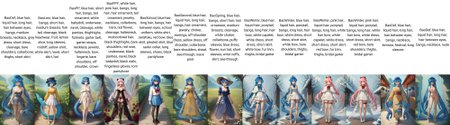 score_9, score_8_up, score_7_up, source_anime, 1girl, solo, outdoors, seductive smile, full body, red eyes, BaoDef, blue hair, liquid hair, long hair, hair between eyes, bangs, medium breasts, necklace, grey dress, short dress, cleavage, bare shoulders, collarbone, thighs, short skirt, <lora:Bao_XLPD-000009:1>