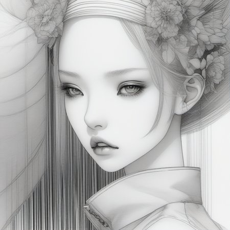 fashion doll  <lora:popovy_SDXL-fashion-doll:1>, (Manga Style, Yusuke Murata, Satoshi Kon, Ken Sugimori, Hiromu Arakawa), Pencil drawing, (B&W:1.2), Low detail, sketch, concept art, Anime style, line art, webtoon, manhua, chalk, hand drawn, defined lines, simple shades, simplistic, manga page, minimalistic, High contrast, Precision artwork, Linear compositions, Scalable artwork, Digital art, High Contrast Shadows