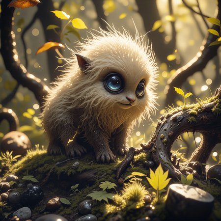 highly detailed, intricate, detailed background, award-winning macro photo, (short depth of field:1.2), (fractal art:0.6), the (diminutive:1.4) "panicky ilvsnap" is a (phenomenal:1.2) and (unfathomable:1.1) (wooly creature:1.1), it thrives among the (enigmatic flora:1.1) in the boglands on planet "zorpantheon secundus", (dappled sunlight:1.2), golden ratio, in the style of ck-ovf, amanoer, arsmjstyle, dnddarkestfantasy, aidmamj6.1, 
<lora:style-oneviolentfantasy-ep21-flux-by_chronoknight:0.68> 
<lora:style-yoshitaka_amano-elden_ring-flux-by_alicient:0.36> 
<lora:style-dnd_dark_fantasy-flux-by_arsmachina:0.6> 
<lora:midjourney_61-v0.4-flux-by_aidma:0.4> 
<lora:faetastic_details-flux-by_faeia:0.68>