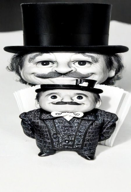 ((((((black and white,wideputinmeme))))),((small man with mustache, top hat, kenbis, chibi, chibi, male only, male, male chibi, monocle, art deco, thick mustache, comically large mustache, handlebar mustache, tiny, multiple men, shrunk, microxl, some little guys,  high angle, from above)), bwMovies, realistic, photo, vintage photo, ((very small man, small man, a small man, a man who is small, a small man)), an unapologetically small human male, black and white, smiling, very happy, euphoric, ecstatic, wonderful small men, large smile, huge smile
