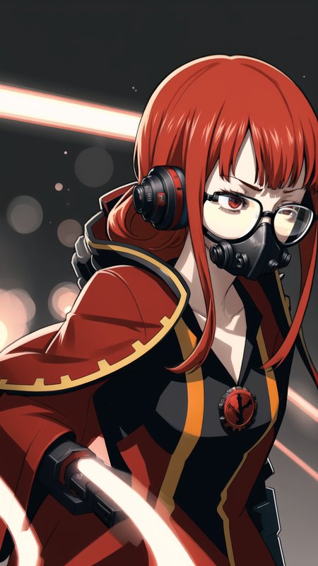 <lora:Persona5FutabaSakura:0.8> Persona5FutabaSakura, 1girl,  glasses, long hair, orange hair, <lora:Techpriest - Adeptus Mechanicus:0.8> mechanical arms, steampunk, hood, (red robe), techpriest, gas mask, bionic,, masterpiece, best quality, extremely detailed, highly quality, 4k, sharp focus, professional, sharp focus, award winning, cinematic lighting, octane render, unreal engine, volumetrics dtx, Wallpaper,