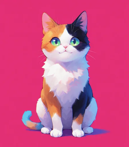 masterpiece, best quality, amazing quality, chubby calico cat, meow, uwu, looking at viewer, no humans, <lora:Multicolor_Buns:0.6> colorful,, masterpiece, best quality, amazing quality