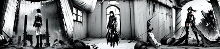 highly insanely detailed, masterpiece, top quality, best quality, highres, 4k, 8k, RAW photo, (very aesthetic, beautiful and aesthetic), 
__lazy-wildcards/subject/env-bg/nihei_tsutomu-blame-env/prompts__, 
<lora:ABARA:1>, 
(1girl:1.3), 
solo focus, 
__lazy-wildcards/dataset/background__,âââ