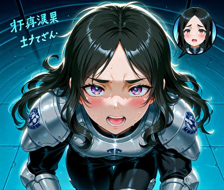 PonyScores7, source_anime, IllustriousQual, Mdastarou, <lora:natsumi_style:0.5>, <lora:by_usakun-pony:0.4> by usakun, <lora:Akina_Bbw_Style_-_PonyXL:0.2> AkinBw
BREAK (Close-Up Shot)
BREAK 1girl, mature female, (round face:1.2), (thick eyebrows:1.3), (curvy), round-chin, caucasian, (plump face), <lora:Round_face:0.2>, <lora:ETO_OCPonyXL:0.3> eto_oc, skindentation, (plump), thick thighs, wide hips, busty, voluptuous, lips, <lora:venus body PonyXL:0.3>, <lora:shinyskin2:0.2> glistening skin
BREAK  (((curly hair), long hair, (black hair:1.4), (parted hair:1.7), messy hair, kinky curls, <lora:hairdetailpxl:0.2> hairdetailpxl))
BREAK ((half green and brown eyes), (colorful eyes), (multicolored eyes), (downturned eyes:1.4), <lora:expressive eyes:0.2> expressive eyes, <lora:eyedetailpxl:0.2> eyedetailpxl, <lora:Eyes_High_Definition:0.2> EyesHD)
BREAK ((confused look, furrowed brow, slightly open mouth,  <lora:Expressive_H:0.2> Expressiveh, <lora:Emotional_Anime_Expressions_PonyXL_Concept:0.2> emotional, <lora:Best_Facial_Expression_LoRA_PONY:0.2>, looking at viewer, <lora:Detailed expressive EXEV style -XL Pony V1.0:0.2> FaceDetail))
BREAK ((symbolic enchantment, tracing magical symbols in the air))
BREAK maverick Plate armor breastplate adorned with cherry blossom engravings, samurai pants with crane embroidery, metal kabuto helmet with metal mask, lacquered leather boots
BREAK (((defending a vulnerable space station from potential threats, the spaceship patrolling the perimeter)))
BREAK <lora:xl_more_art-full_v1:0.2>, <lora:aesthetic_anime_v1s:0.2>, <lora:EpicF4nta5yXL:0.2>, <lora:detailxl:0.2> detailxl, <lora:Fant5yP0ny:0.2>, best quality, amazing quality, best aesthetic, absurdres, illustration, Volumetric_Lighting, ultra-detailed, very aesthetic, intricate details, 8k, masterpiece, best_quality
BREAK Stable_Yogis_PDXL_Positives, <lora:Complicated fantasy portrait - XL Pony V2.0:0.2>, <lora:HDA_Detailer:0.3>, HDA_FatGirlXL