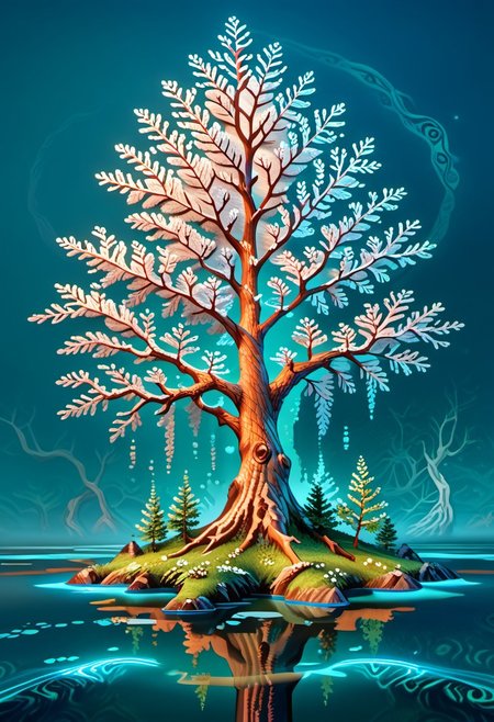 score_9, score_8_up, score_7_up, score_6_up, source_anime, masterpiece,
mythp0rt,
Vicineko, 3d, 
water,
abstract representation of tree branches focusing on their fractal nature, tree branches, abstract, natural fractal, intricate design, nature,
