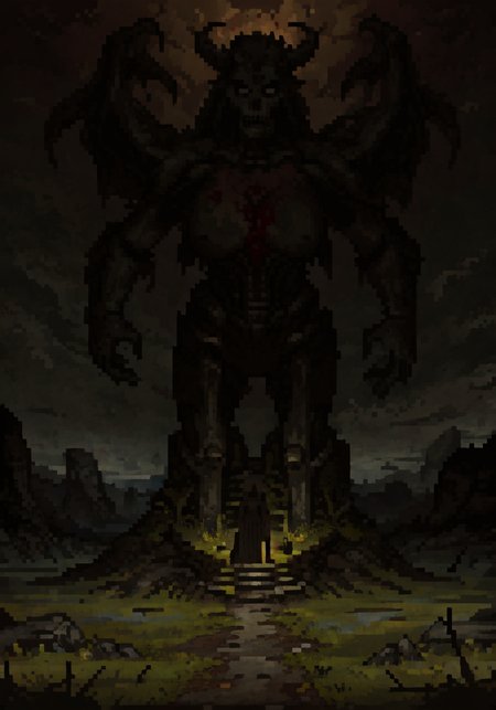 (evocative masterpiece),best quality,very complex hyper-maximalist overdetailed , detailed,finely detailed features,high quality, high-definition, extremely detailed, (highres), original, extremely detailed 8k wallpaper, (an extremely delicate and beautiful),wide angle, 4k,8k,uhd,nsfw,Middle Earth, Mirkwood <lora:Fantasy:1>,giant statue of mother of demons,made of stone,lilith from diablo IV,large breasts,devil,bust,part of land,grown into the ground,in background, horror \(theme\),pedestal,foreground,middle ground,background,intricate detailed environment,dark atmosphere, shadows,atmospheric lighting, floating particles, corrupted by eldritch power,moss,moisture,(amputee,no arms,no legs:1.3), fantasy,(covered in grass) <lora:Style_of_the_Winds:0.5> <lora:incaseStyleLora_incaseAnythingV3Lora:0.5> <lora:horror_slider_v21:3> <lora:DarkestDungeonV2:0.25> <lora:LilithDiabloV2:0.5>