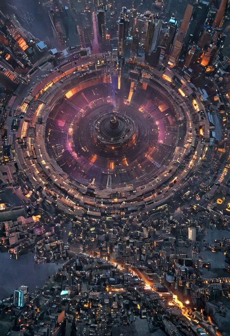 (pastel neon niji colors, terraforming mecha-Pyramid Like drdnght machine hovering above planet earth 20000 bc, Tower of Babel, winding pipes winding up, spiral pipes, Huge robot maintenance cabin), 
(Fluorescent color tints, urban city   window view),
industrial|machine|pipes|Screen|Monitor|Signboard_Details,
Metal|Glass|Leather|mecha_Texture,
atmospheric haze, Film grain, cinematic film still, highly detailed, high budget, cinemascope, moody, epic, OverallDetail, gorgeous, 2000s vintage RAW photo, photorealistic, candid camera, color graded cinematic, eye catchlights, atmospheric lighting, skin pores, imperfections, natural, shallow dof,
extremely detailed, caveruinsPOV, treehouse, xtower, industrialbuilding, spstation, Architecture physical model