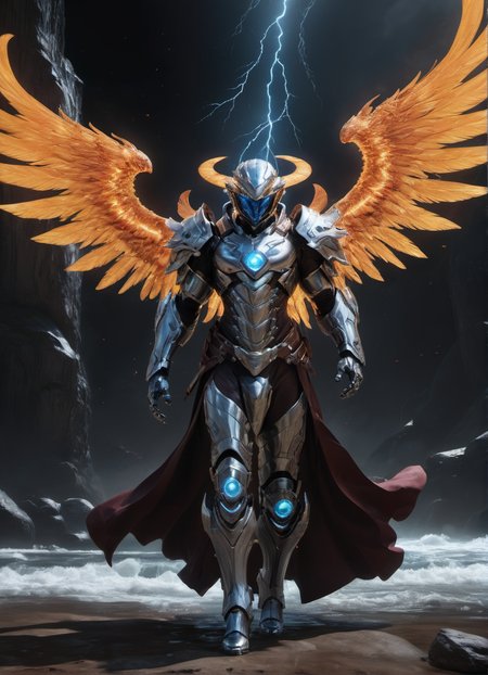 hyperdetailed photography,winxl,man,(robe),(glowing paint wings),holding a weapon,full armor,ambient,epic,dagger,masterpiece,8k uhd,awardwinning,trending on artstation and deviant art,official art,private press,raw photo,  <lora:winxl-step00000350:0.8>