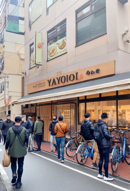 masterpiece, best quality, very aesthetic, absurdres,
yayoiken, storefront, bicycle, blurry, outdoors, street, 6+boys, real world location, multiple boys, bag, scenery, day, pants, jacket, denim
<lora:yayoiken_takatsuki_SDXL_V1:1>