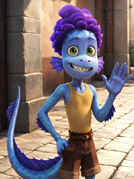 Alberto Scorfano monster form (Luca) IllustriousXL