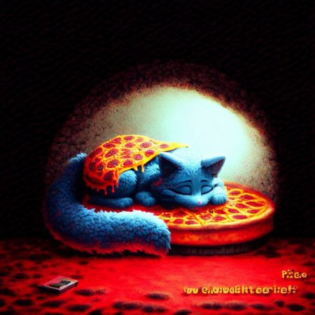 candy kitty, top down full body view, neon blue glow, ((cute adorable and fluffy cat sleeping ontop of a pizza what rests ontop of a pizza box)), futuristic robot cat, fluffy wild kitty cat, NightScapes, pizza, neko, cat, feline, cheese strings, juicy, perfectly baked pizza, juicy pepperony pizza, cozy atmosphere, creative light overlay, 4k, masterpiece, (masterpiece), best quality, (4K), (cinematic lighting), highly detailed, 8K, UHD, ultra detailed, immersive picture, vivid colors, volumetric light, cinematic light, extremely detailed CG, clutter, thrash, cluttered shed, boxes labeled 'stuff', tangled cables, tools, batteries, charger, 18650 randomness, various objects, wall painting, low key, spot lighting, BREAK glass jars, liquid,  glass, glass bottle, red liquid, backlit, sleeping neko cat,