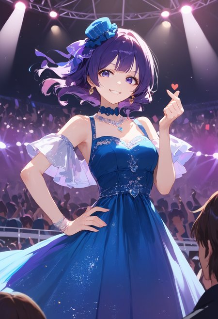 score_9, score_8_up, score_7_up, 1girl finger heart, light smile, hand on hip, stage, audience, idol, dress
<lora:finger_heart_korean_retry_1:1>