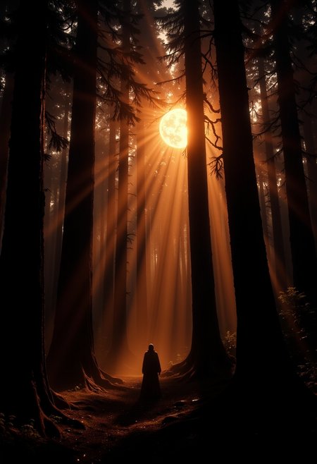 The strangest thing I have ever seen at sunrise is a small, glowing orb that appeared out of nowhere in my backyard. It was unlike anything I had ever seen before and seemed to be dancing around the trees as if it were alive., best quality, masterpiece, photorealistic, raw photo, high contrast, <lora:models\Flux\flux.1_lora_flyway_Epic-Characters_v1:0.56>, <lora:models\Flux\realism_lora_comfy_converted:0.48>, <lora:models\Flux\FantasyWizardWitchesFluxV2-000001:0.6>, <lora:models\Flux\FluxGhost-000001:0.41>