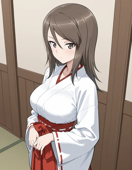 masterpiece,best quality, absurdres, highres,  <lora:Mika illu:0.9> mikaillu, miko,