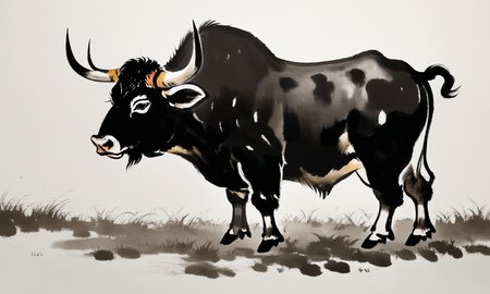 <lora:cipcd_xl-000005:0.9>,a colorful theme cipcd_xl painting,a ox is sitting on the grass,chinese zodiac,no humans,solo,whitebackground,simple background,simple detailed,8K,HDR,UHD,masterpiece,best quality,high resolution,wallpaper