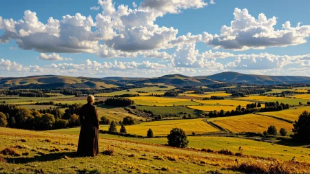 beautiful landscape, medieval peasant woman , multilayer paint splash style,  <lora:Hand v2:1> <lora:Anti-Blur:1> <lora:Insane Detail Slider:0.5>   <lora:Flux.1_Turbo_Detailer:0.6>   <lora:flux-photo-transparent_Alpha_1.0:0.8> <lora:flux.1_lora_flyway_Epic-detail_v2:1>   <lora:Painterly01b_CE_FLUX_AIT:0.8> pntrlyCE_style