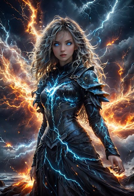 a wizard commands the storm as a fleet of enemy shiips approaching, lightning crackles about the air striking frigates and warships with explosive results, a watr cyclones rips through another as warriors on the shore cheer in victory raw movie poster, (masterpiece, best quality:1.5), atmospheric and moody weather, sky partially obscured by dark swirling clouds, desolate heath at twilight, with storm clouds swirling overhead, ground is rough and muddy, scattered with jagged rocks, in the dim light, you see a shadowy figure standing in a dark tattered cloak, robes billowing in the wind, mysterious silhouette,  sexy woman (sitting seiza:1.5) on a large blanket on a beach of weather huge breasts, wide hips, full lips, sexy smile breast focus, <lora:aodaimong_v2:0.6> (white aodaimong:1.3) sunset lighting, <lora:BreastLiftV8-000080:0.4> (breast_lift:1.1) <lora:th3p1t_v3:0.45> th3p1t, detailed, dirty blonde hair, blue eyes, long curly hair, hair ribbon,swept bangs, underboob t shirt, ssburuma, buruma, crop top, underboob, raglan sleeves, short sleeves, th3p1t
Hide    , dramatic lighting, ominous atmosphere, in the style of gothic art, visually captivating composition, incorporating the moonlight to create a hauntingly beautiful ambiance, contrasting shadows, extremely detailed, a shimmering metallic obsidean trimmings on robes , cowel affixed with scales of a dragon, eyes that glow blue like electricity