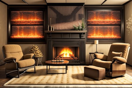 <lora:LCM_LoRA_Weights_SD15:1>,<lora:detail_slider_v4:1.1>,(panorama photo of a cozy living room with a fireplace, a comfortable armchair, a soft rug,eerie calm weather,during winter,in the evening:1.7),BREAKE,, landscape photography, vast vistas, natural beauty, dynamic compositions, captivating scenery, immersive, serene