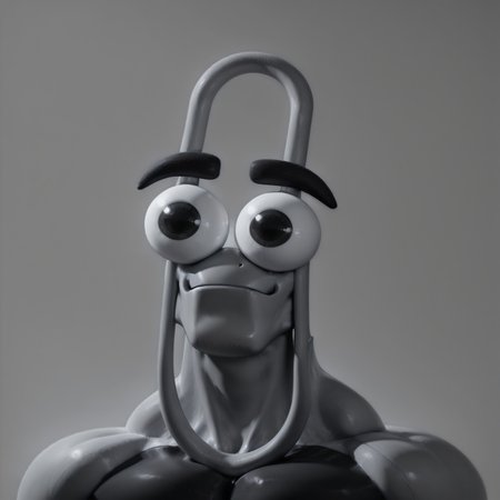 gigachad, black and white, monochrome,close-up, cl1ppy, pokemon (creature), masterpiece, best quality, newest, absurdres, highres, very aesthetic,