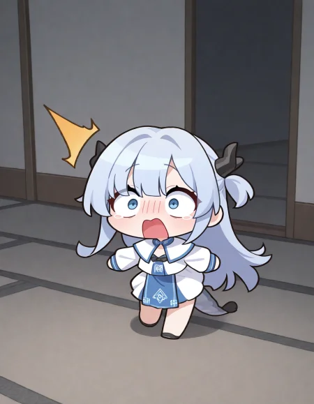 1girl, solo, longwu, longwu\(xinchun\), constricted pupils, wide-eyed, surprised, 
chibi, very awa, masterpiece, best quality, amazing quality, absurd res, hi res, highres, <lora:ER_SD:1> <lora:longwu:1>