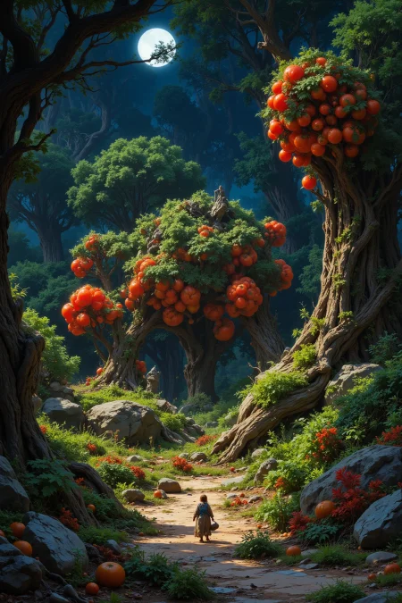 a tomato orchad beautiful anime  landscape, noon, woman, very intricate, very detailed, sharp, bright, colorful, <lora:Hand v2:0.5> <lora:Anti-Blur:1><lora:Insane Detail Slider:0.25>  <lora:flux.1_lora_flyway_Epic-detail_v2:0.3> <lora:fluxenhancer:0.25> <lora:Anime art - Variant 2:1>