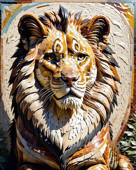 score_9, score_8_up, score_7_up, intricate details, rating_safe,
 <lora:MosaicStyle:1>,
1boy(Mosaic, made from colored stone pieces, 
feral furry, sphinx, 
full body, looking at the viewer, solo, smiling), black background, 
<lora:ral-chrosc-clr:0.3>, ral-chrosc-clr,
<lora:xl_more_art-full_v1:0.3>,
<lora:add-detail-xl:0.3>