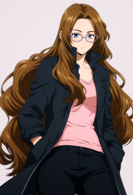 BREAK, 
(score_9, score_8_up, score_7_up, score_6_up, score_5_up, score_4_up), colored image,
BREAK, 
RodionLimbus, long hair, brown hair, blue eyes,
BREAK, 
black coat, black pants,
BREAK, 
Simple background, up close view, detalied, detailed face