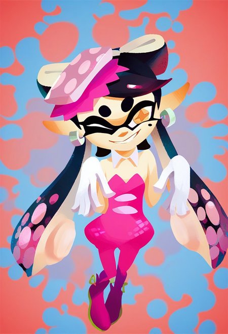 score_9, score_8_up, score_7_up, score_6_up, score_5_up, score_4_up, BREAK,
1girl, solo, callie \(splatoon\),  long hair, black hair, yellow eyes,  pointy ears, tentacle hair, inkling, 
detached collar, dress, purple pantyhose, short jumpsuit, strapless,  white gloves, 
smiling at viewer,happy, wink, BREAK,playground background, from above, low contrast, face closeup
<lora:SplatoonXLLocon:1>